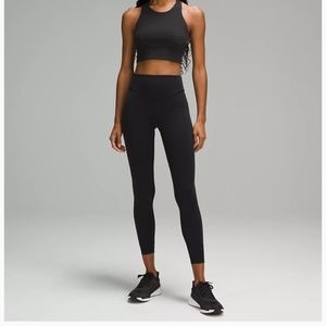 NEW- Lululemon Wunder Under HR Tight 25” FLux, black, size 12